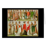 Vintage Regency Empire Shawls, 1888, Greeting Card