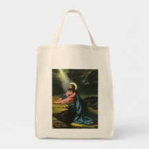 Vintage Religion, Jesus Christ Praying, Gethsemane Tote Bag