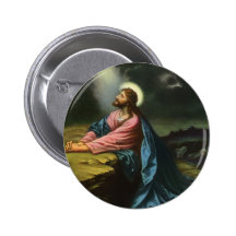 Vintage Religion, Jesus Christ Praying, Gethsemane Buttons