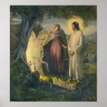 Vintage Religion, Jesus Christ Risen Woman Tomb Posters