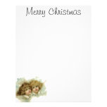 Vintage Religion, Victorian Christmas Angels Letterhead Design
