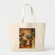 Vintage Religious Christmas, Nativity, Baby Jesus Bag