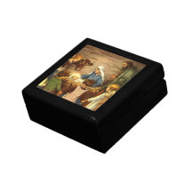 Vintage Religious Christmas, Nativity, Baby Jesus Jewelry Box