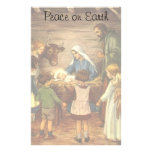 Vintage Religious Christmas, Nativity, Baby Jesus Personalized Stationery