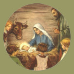 Vintage Religious Christmas, Nativity, Baby Jesus stickers