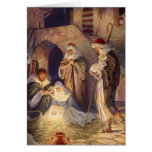 Vintage Religious Christmas, Nativity Magi Wisemen Greeting Card