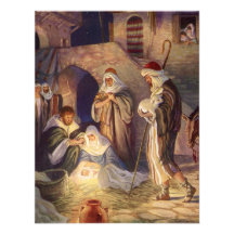 Vintage Religious Christmas, Nativity Magi Wisemen Announcement