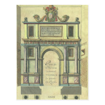 Vintage Renaissance Architecture Church Door Entry Postcard