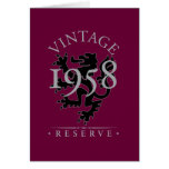 Vintage Reserve 1958 Greeting Cards