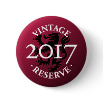 Vintage Reserve 2017 Pinback Button