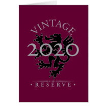 Vintage Reserve 2020 Greeting Card