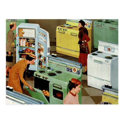 Vintage Retail Business, Appliance Showroom Shop Post Cards
