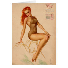 Vintage Retro Alberto Vargas Pin Up Girl Card
