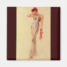 Vintage Retro Alberto Vargas Pin Up Girl Refrigerator Magnets