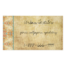 Vintage Retro Flowers Business Cards