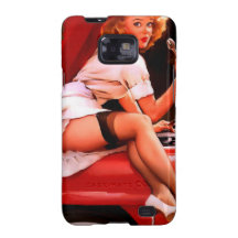 Vintage Retro Gil Elvgren Car Mechanic Pinup Girl Galaxy S2 Cover