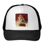 Vintage Retro Gil Elvgren Checkers Pin UP Girl Mesh Hat