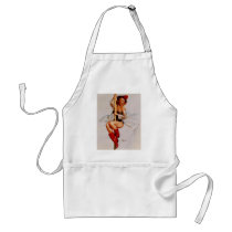 Vintage Retro Gil Elvgren Firefighter Pin Up Girl Aprons