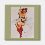 Vintage Retro Gil Elvgren Firefighter Pin Up Girl Refrigerator Magnets