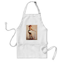 Vintage Retro Gil Elvgren Fitness Pinup Girl Aprons
