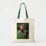 Vintage Retro Gil Elvgren French Maid Pinup Girl Tote Bag