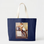 Vintage Retro Gil Elvgren Nurse Pin Up Girl Tote Bag