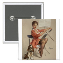 Vintage Retro Gil Elvgren Pin Up Girl
