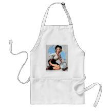 Vintage Retro Gil Elvgren Pin Up Girl Aprons