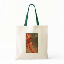 Vintage Retro Gil Elvgren Pin Up Girl Tote Bags