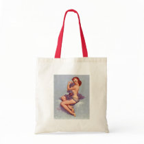 Vintage Retro Gil Elvgren Pin Up Girl Canvas Bags