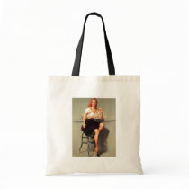 Vintage Retro Gil Elvgren Pin Up Girl Canvas Bags