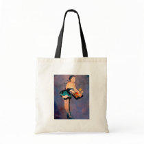 Vintage Retro Gil Elvgren Pin Up Girl Tote Bag