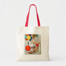 Vintage Retro Gil Elvgren Pin Up Girl Bag