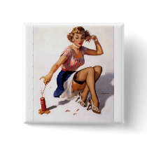 Vintage Retro Gil Elvgren Pin Up Girl