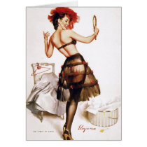 Vintage Retro Gil Elvgren Pin Up Girl Card
