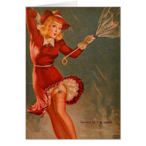 Vintage Retro Gil Elvgren Pin Up Girl Card
