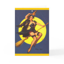 Vintage Retro Gil Elvgren Pin Up Girl Greeting Card