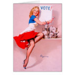 Vintage Retro Gil Elvgren Pin Up Girl Card
