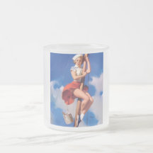 Vintage Retro Gil Elvgren Pin Up Girl Coffee Mugs