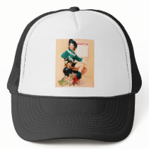 Vintage Retro Gil Elvgren Pin Up Girl Mesh Hats