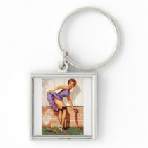 Vintage Retro Gil Elvgren Pin Up Girl Key Chains