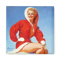 Vintage Retro Gil Elvgren Pin Up Girl Fridge Magnets