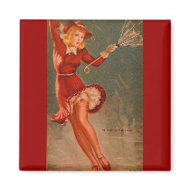 Vintage Retro Gil Elvgren Pin Up Girl Refrigerator Magnet