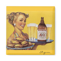 Vintage Retro Gil Elvgren Pin Up Girl Magnet