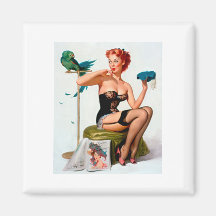 Vintage Retro Gil Elvgren Pin Up Girl Fridge Magnets