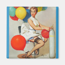 Vintage Retro Gil Elvgren Pin Up Girl Fridge Magnets