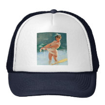 Vintage Retro Gil Elvgren Pin Up Girl Mesh Hat