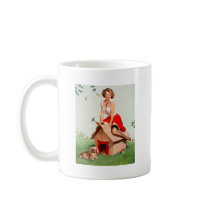 Vintage Retro Gil Elvgren Pin Up Girl Mug