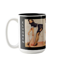 Vintage Retro Gil Elvgren Pin Up Girl Coffee Mugs
