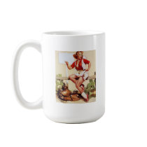Vintage Retro Gil Elvgren Pin Up Girl Mug
